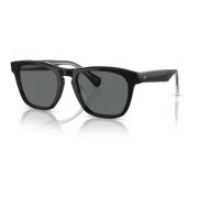 Oliver Peoples Svart/Grå Solglasögon R-3 OV 5555Su Black, Unisex