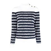 Ralph Lauren Vit Långärmad Pullover Sweatshirt Multicolor, Dam