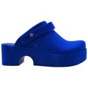 Xocoi Flocked Clogs Royal Blue Sneakers Blue, Dam