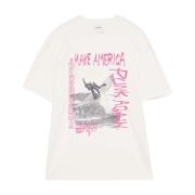 Amish Punk Surf Bomull T-shirt White, Herr