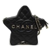 Chanel Vintage Pre-owned Laeder crossbodyvskor Black, Dam