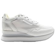 Apepazza Mid-High Sneakers White Silver White, Dam