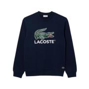 Lacoste Klassisk Rund Hals Sweatshirt - Blå Blue, Herr