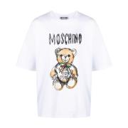 Moschino Teddy Bear Logo T-shirt Vit White, Herr