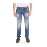 Armani Jeans Klassiska Denim Jeans för Vardagsbruk Blue, Herr