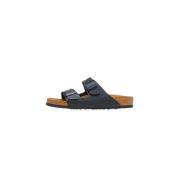 Birkenstock Arizona Saffiano Läder Sandaler Black, Herr