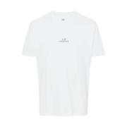 C.p. Company Logot-shirt med grafiskt tryck White, Herr