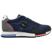 Blauer Navy Red Stylish Sneakers Multicolor, Herr