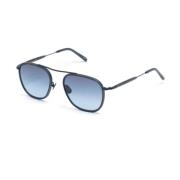 Moscot Fanagle SUN Navy Navy Denim Blue Sunglasses Blue, Unisex