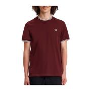 Fred Perry Klassisk Twin Tipped T-shirt Red, Herr
