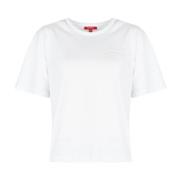 Guess Casual Rund Hals T-shirt White, Dam