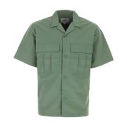 Carhartt Wip Nylon Army Green Short Sleeve Shirt Green, Herr