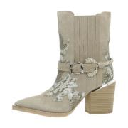 Alma EN Pena Stiliga Ankelboots Beige, Dam