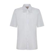 Maison Margiela Vit kortärmad skjorta White, Herr