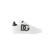 Dolce & Gabbana Pre-owned Pre-owned Laeder sneakers White, Dam