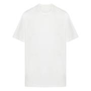 Y-3 Premium kortärmad T-shirt i Off White White, Herr
