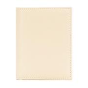 Comme des Garçons Off White Läder Bifold Plånbok White, Dam