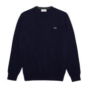 Lacoste Bomull Crewneck Sweater Ah1985 Blue, Herr