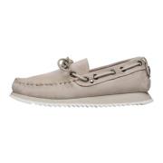 Voile Blanche Leather loafers Mokk 01 Woman Beige, Dam