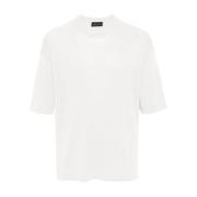 Roberto Collina Vit Sweatshirt Ss24 White, Herr