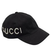 Gucci Vintage Pre-owned Bomull hattar-och-kepsar Black, Dam