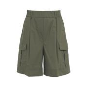 Kaos Cargo Ficka Shorts Green, Dam