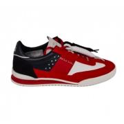 Paul Smith USA Flag Läder Sneakers Olympiska Spel Multicolor, Herr