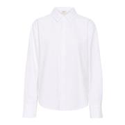 Lounge Nine Kort vit skjorta med krage och knappstängning White, Dam