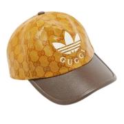 Gucci Vintage Pre-owned Canvas hattar-och-kepsar Yellow, Herr