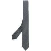 Thom Browne Klassisk slips i Super 120's Twill Gray, Herr