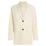 Penn&Ink N.Y Snygg Blazer för Kvinnor Beige, Dam