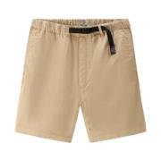 Woolrich Stretch Bomull Chino Shorts Beige, Herr