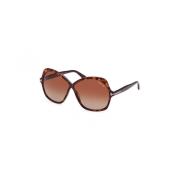 Tom Ford Oversize solglasögon Rosemin för kvinnor Brown, Dam