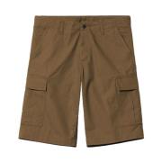 Carhartt Wip Cargo Shorts - Regular Fit, Lumber Rinsed Brown, Herr