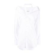 Alexander Wang Vit Off Shoulder Skjortklänning White, Dam