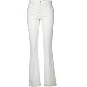Cambio Flared Jeans Paris Vit Dam White, Dam