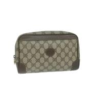 Gucci Vintage Pre-owned Canvas gucci-vskor Beige, Dam