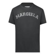 Maison Margiela Svart Bomull Jersey T-shirt Vintage Logo Black, Herr