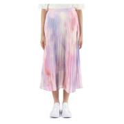 Boss Veckad kjol med dekorativt motiv Multicolor, Dam