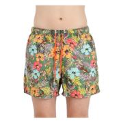 Gallo Jungle Print Beachwear Shorts Multicolor, Herr