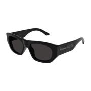 Alexander McQueen Modiga Unisex Solglasögon Am0450S 001 Black, Dam