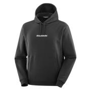 Salomon Svart Logo Pullover Hoody Black, Herr