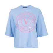 Versace Jeans Couture Klarblå T-shirts Polos Blue, Dam