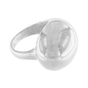 Dansk Copenhagen Chunky Paisley Statement Ring Silver Gray, Dam