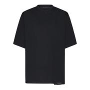 Low Brand Svart bomullst-shirt med logotyp Black, Herr