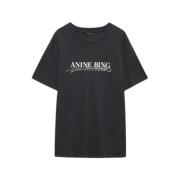 Anine Bing Doodle Kortärmad T-shirt Black, Dam