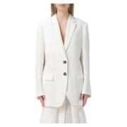 Alberta Ferretti Matt Jacka Beige, Dam