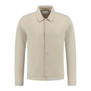 Pure Path Casual Overshirt med Snap Button Stängning Beige, Herr