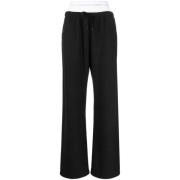 T by Alexander Wang Wide Trousers Black, Dam