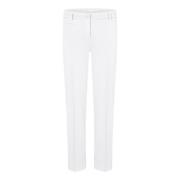 Cambio Stiliga Cropped Denim Jeans White, Dam